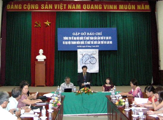 Пресс-конференция по презентации 97-го Международного конгресса эсперанто